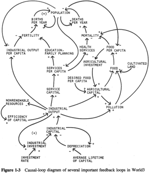 World3 causal loop diagram