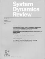 System Dynamics Review cover