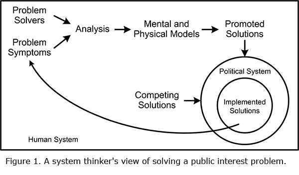A system thinker's view of solving a public interest problem
